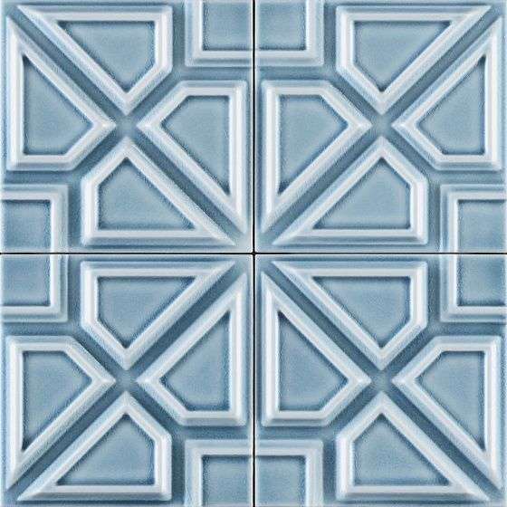 Керамическая плитка Grazia Formelle Milano Cielo MILA6, цвет голубой, поверхность глянцевая, квадрат, 130x130
