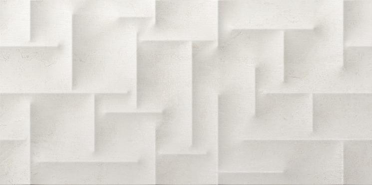 Керамогранит Cristacer Serena Relieve Blanco, цвет белый, поверхность глянцевая, прямоугольник, 450x900