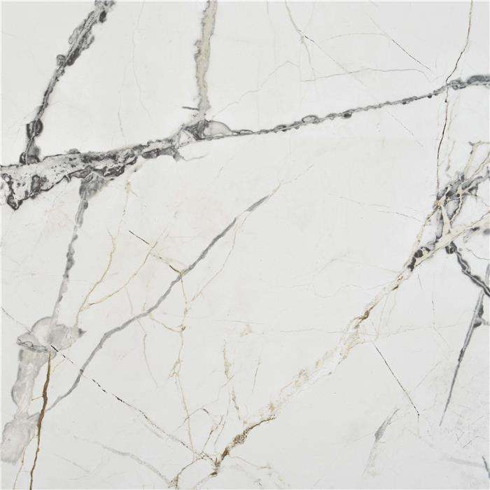Керамогранит STN Ceramica Lagom White Sat Rect, цвет белый, поверхность сатинированная, квадрат, 600x600