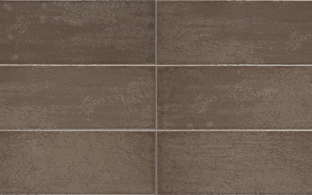 Керамическая плитка Iris Maiolica Corda 754982, цвет коричневый тёмный, поверхность глянцевая, прямоугольник, 100x300