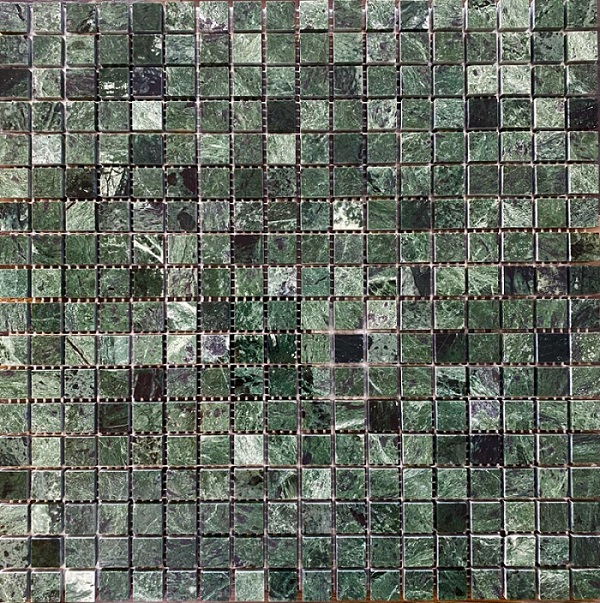 Мозаика Pixel Mosaic PIX308 Spider Green, цвет зелёный, поверхность глянцевая, квадрат, 305x305