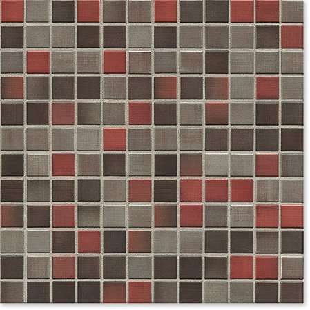 Мозаика Jasba 6596H Highlands Crimson Red Mix, цвет разноцветный, поверхность матовая, квадрат, 316x316