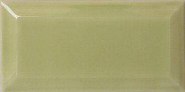 Керамическая плитка Cevica Metro Pistacho, цвет зелёный, поверхность глянцевая, кабанчик, 75x150