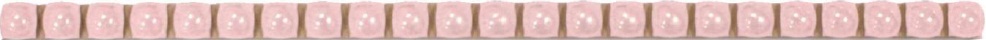 Бордюры Piastrella Эстро Камилла Бордюр Бусины, цвет розовый, поверхность глянцевая, прямоугольник, 9x245