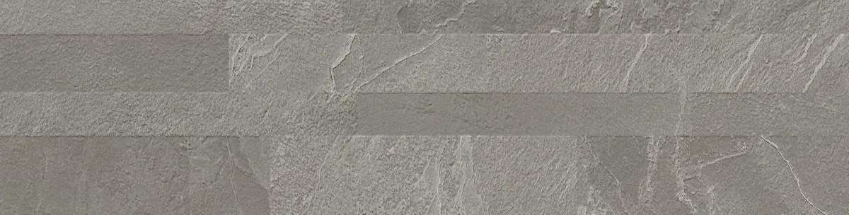 Керамогранит La Fabbrica Ardesia Taupe 3D 137044, цвет серый, поверхность матовая, прямоугольник, 150x600