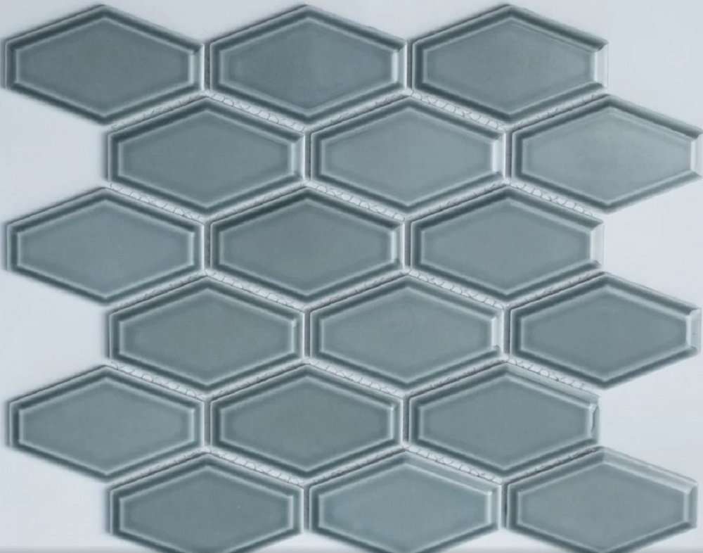 Мозаика NS Mosaic Rustic R-317, цвет серый, поверхность глянцевая, прямоугольник, 268x294