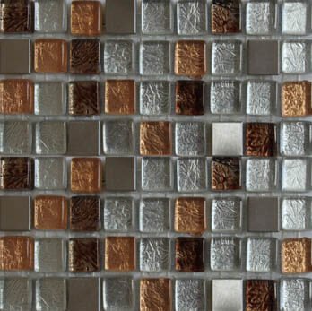 Мозаика Bars Crystal Mosaic Смеси с декорами HSO 993 (15x15mm), цвет разноцветный, поверхность глянцевая, квадрат, 300x300