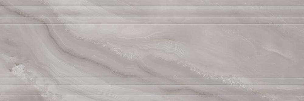 Декоративные элементы Serra Agatha Grey Line Decor, цвет серый, поверхность глянцевая, прямоугольник, 400x1200