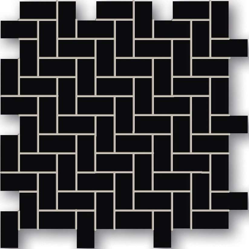 Мозаика Maciej Zien Piccadilly Holland Park 1, цвет чёрный, поверхность лаппатированная, квадрат, 298x298