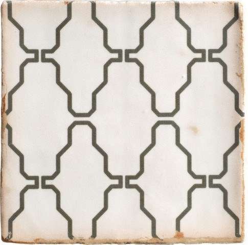 Керамическая плитка Harmony Archivo Crochet 18481, цвет чёрно-белый, поверхность матовая, квадрат, 125x125