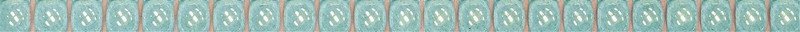 Бордюры Керамин Бисер 2, цвет бирюзовый, поверхность глянцевая, прямоугольник, 246x9
