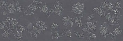 Декоративные элементы Villeroy Boch Jardin Grey Flower Matt Rec K1440UL810010, цвет серый, поверхность матовая, прямоугольник, 400x1200