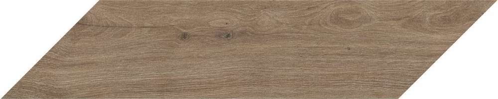 Керамогранит Love Tiles Wooden Chevron Brown, цвет коричневый, поверхность матовая, шеврон, 200x800