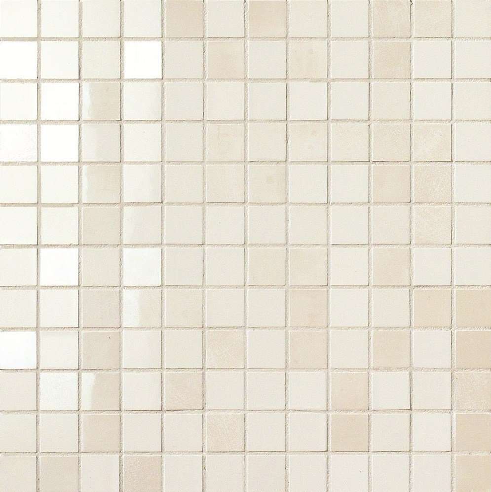 Мозаика Abita Vision Mos.Lustro White, цвет бежевый, поверхность полированная, квадрат, 300x300