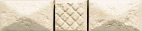 Бордюры Cinca Forum White Piramide B 0450/310, цвет бежевый, поверхность матовая, прямоугольник, 35x160