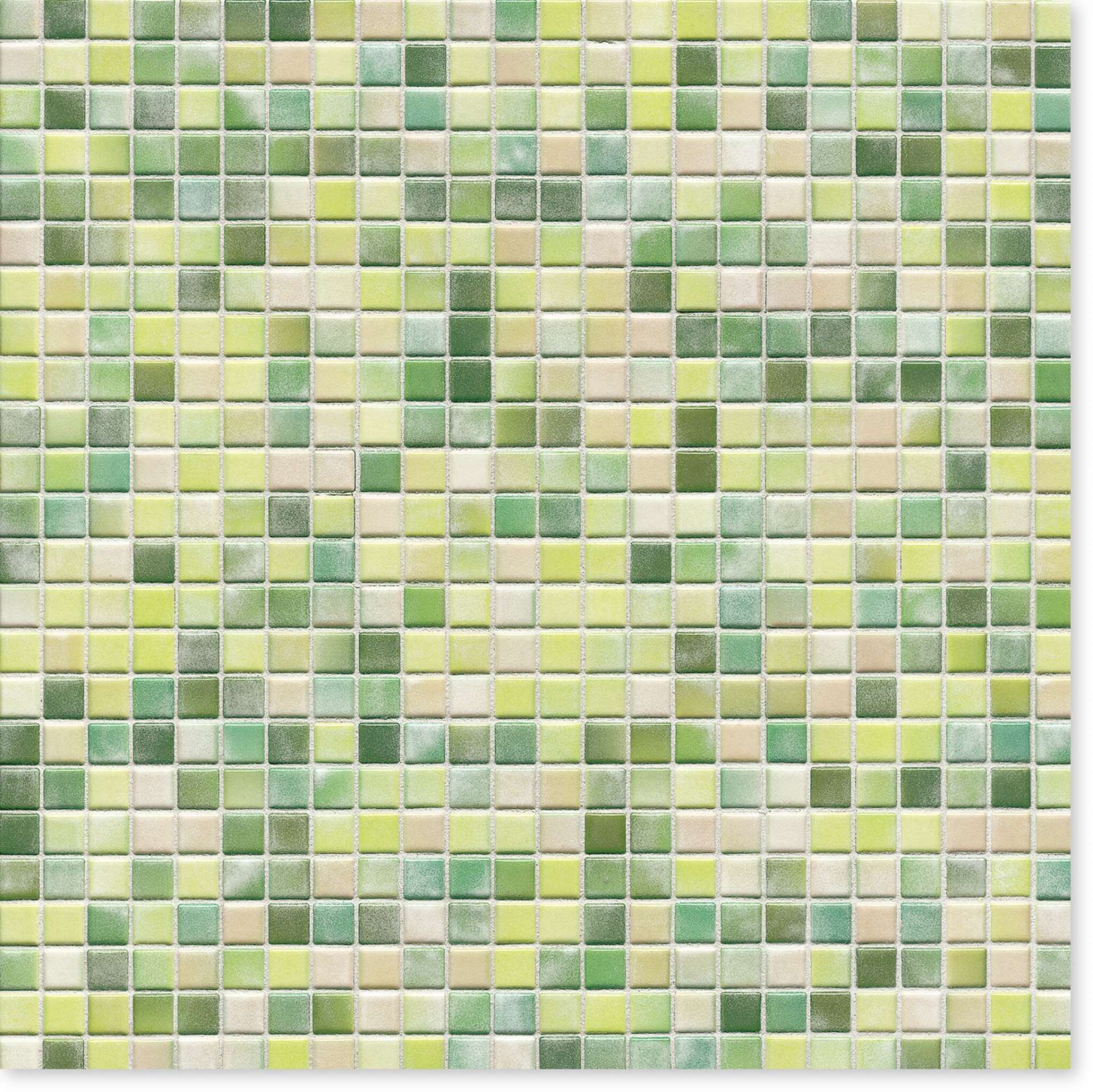 Мозаика Jasba Kauri Aquagr?n-Mix Glzd 8704H-44, цвет зелёный, поверхность глянцевая, квадрат, 316x316