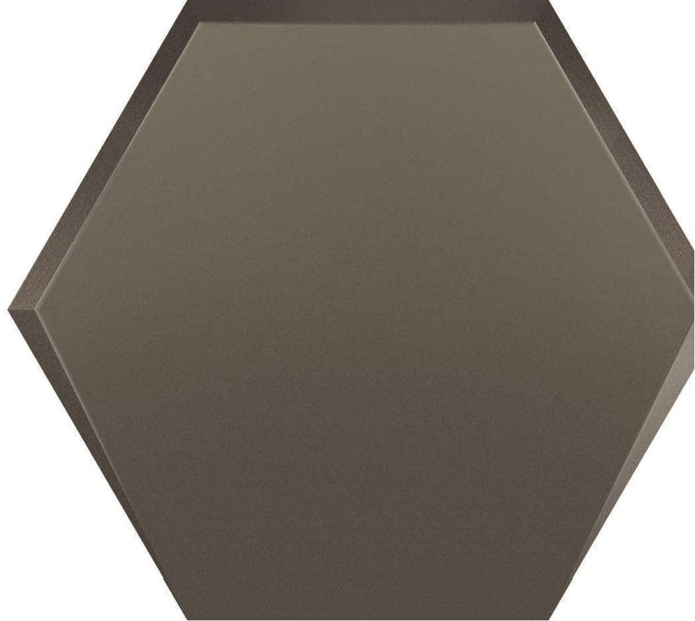 Керамическая плитка Wow Metallic Edition Mini Hexa Contract Steel 115210, цвет коричневый, поверхность глянцевая, шестиугольник, 150x173