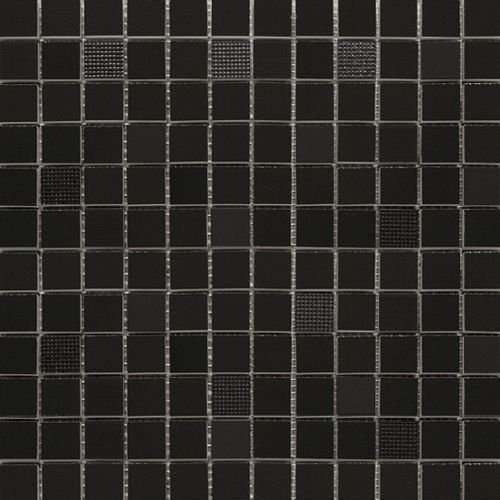 Мозаика Cedam Lustri Mosaico Nero Lucido, цвет чёрный, поверхность глянцевая, квадрат, 315x315