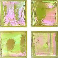 Мозаика JNJ Mosaic Ice Jade IB58, цвет жёлтый, поверхность глянцевая, квадрат, 150x150