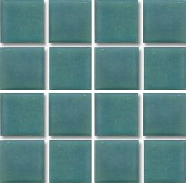 Мозаика Irida Glamour A10.124(1), цвет бирюзовый, поверхность глянцевая, квадрат, 318x318