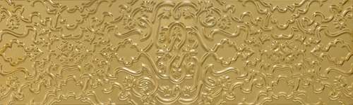 Декоративные элементы Aparici Glimpse Gold Zaida, цвет жёлтый, поверхность глянцевая, прямоугольник, 298x996