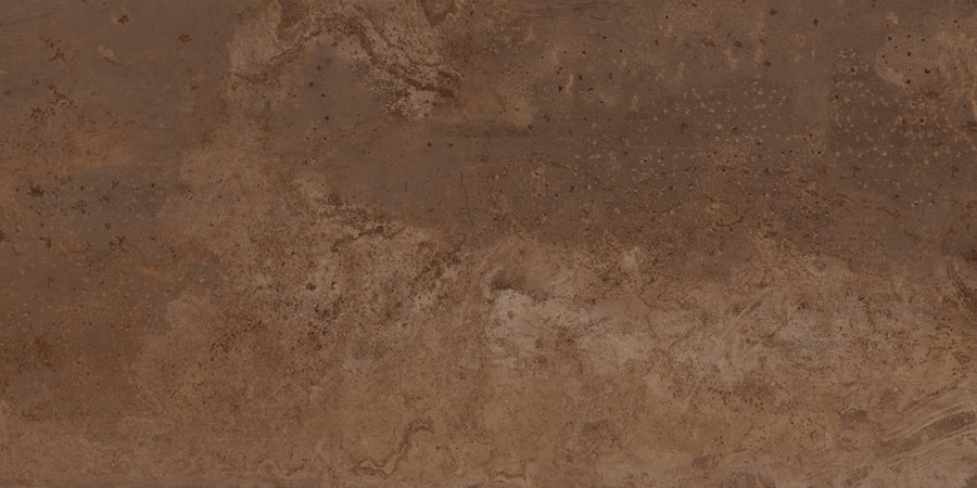 Широкоформатный керамогранит Apavisa Zinc Copper Natural, цвет коричневый, поверхность матовая, прямоугольник, 1200x2600