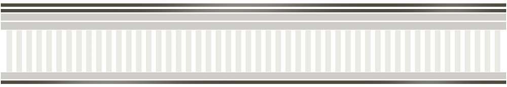 Бордюры Eurotile Valentino Border 907V, цвет серый, поверхность глянцевая, прямоугольник, 50x300