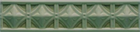 Бордюры Grazia Essenze Neoclassico Pino NEO500, цвет зелёный, поверхность глянцевая, прямоугольник, 60x260