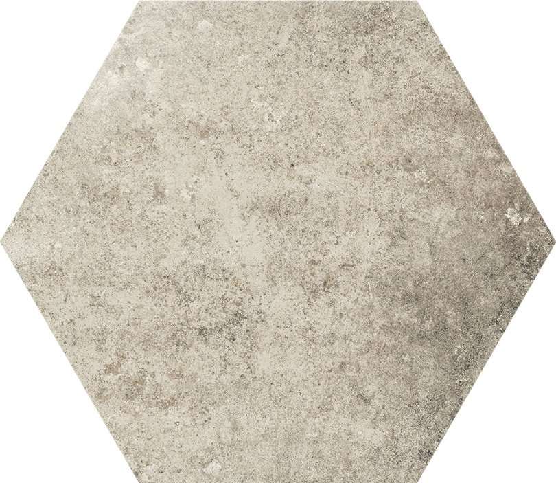 Керамогранит Casabella Insieme Esagona Tortora, цвет серый, поверхность матовая, квадрат, 340x400