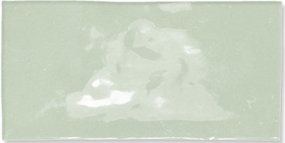 Керамическая плитка Wow Fez Mint Gloss 114729, цвет зелёный, поверхность глянцевая, прямоугольник, 62.5x125