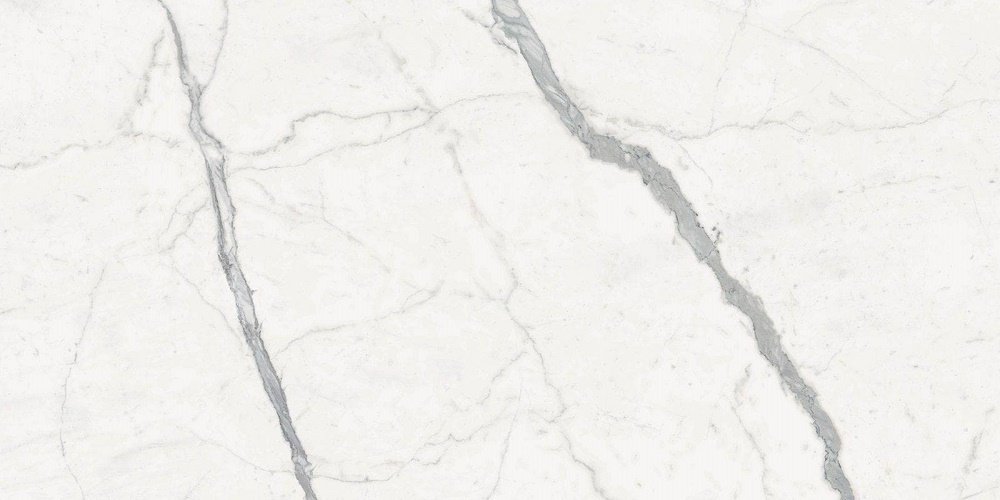 Широкоформатный керамогранит Graniti Fiandre Maximum Marmi Calacatta Statuario Lucidato, цвет белый, поверхность полированная, прямоугольник, 1500x3000