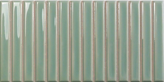 Керамическая плитка Wow Sweet Bars Fern 128701, цвет зелёный, поверхность глянцевая, прямоугольник, 125x250