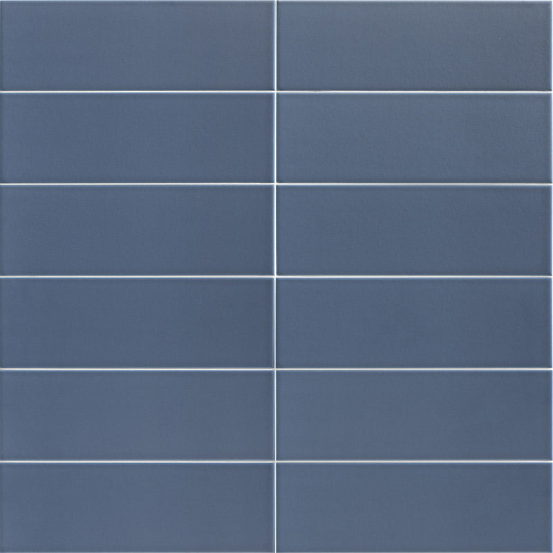Керамическая плитка Mainzu Jungle Marine, цвет синий, поверхность глянцевая, прямоугольник, 100x300
