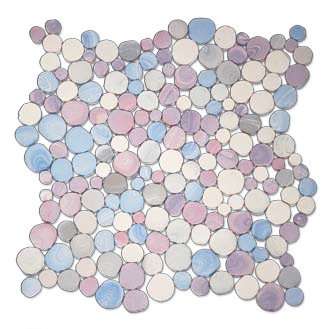 Мозаика Ker-av Tronchetto Pollino Mix Onda KER-TN157, цвет разноцветный, поверхность глянцевая, квадрат, 300x300