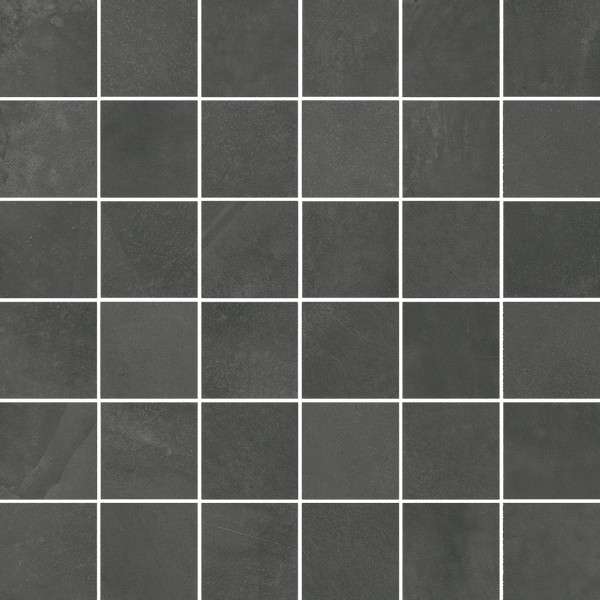 Мозаика Italon Continuum Petrol Mosaico 610110001022, цвет чёрный, поверхность матовая, квадрат, 300x300