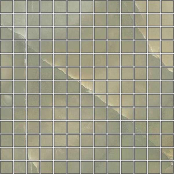 Мозаика FMG Onice Giada Mosaico Lucidato LU30759, цвет зелёный, поверхность полированная, квадрат, 300x300