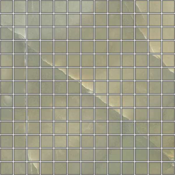 Мозаика FMG Onice Giada Mosaico Lucidato LU30759, цвет зелёный, поверхность полированная, квадрат, 300x300