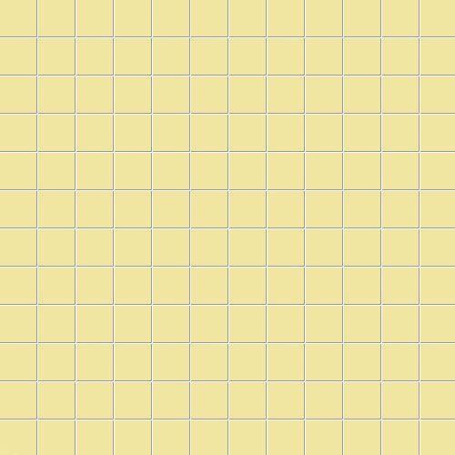 Мозаика Ce.Si Matt Banana Su Rete 2,5x2,5, цвет жёлтый, поверхность матовая, квадрат, 300x300