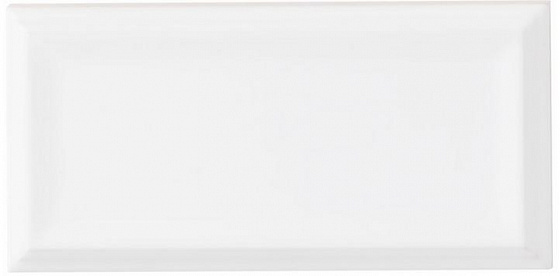 Керамическая плитка Adex ADST1070 Liso Framed Snow Cap, цвет белый, поверхность глянцевая, прямоугольник, 73x148