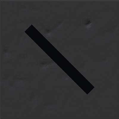 Декоративные элементы Vives Filippo Soul Virgola Basalto, цвет чёрный, поверхность матовая, квадрат, 200x200