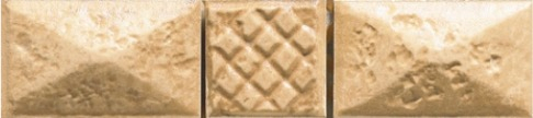 Бордюры Cinca Forum Nut Piramide B 0450/332, цвет коричневый, поверхность матовая, прямоугольник, 35x160