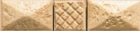 Бордюры Cinca Forum Nut Piramide B 0450/332, цвет коричневый, поверхность матовая, прямоугольник, 35x160