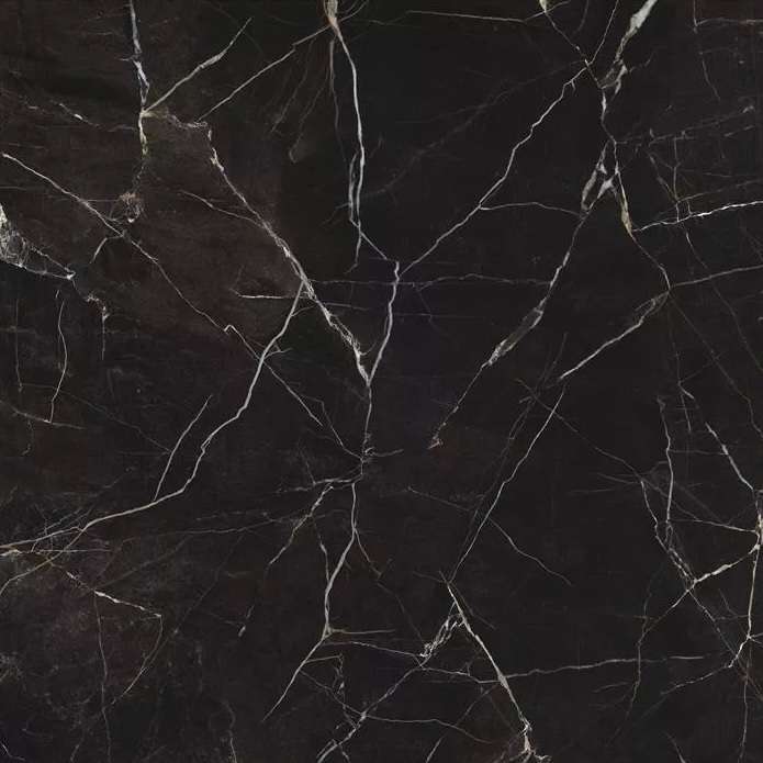 Керамогранит STN Ceramica Mussah Black Rect, цвет чёрный, поверхность полированная, квадрат, 1200x1200