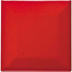 Вставки Ce.Si Metro Vermiglio Diamante, цвет красный, поверхность глянцевая, квадрат, 75x75