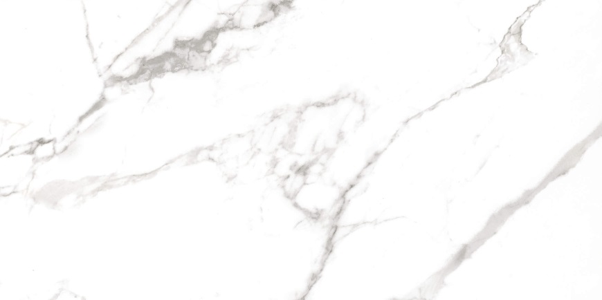 Керамогранит A-Ceramica Statuario Plus Silk, цвет белый, поверхность сатинированная, прямоугольник, 600x1200