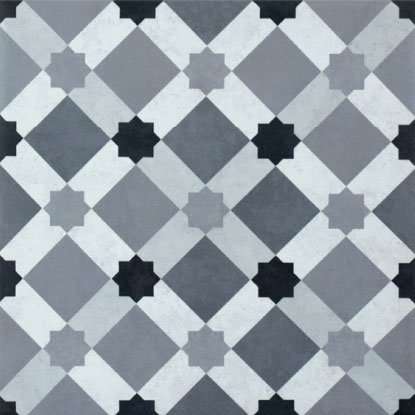 Декоративные элементы Heralgi Tempo Etape Grey, цвет серый, поверхность матовая, квадрат, 200x200