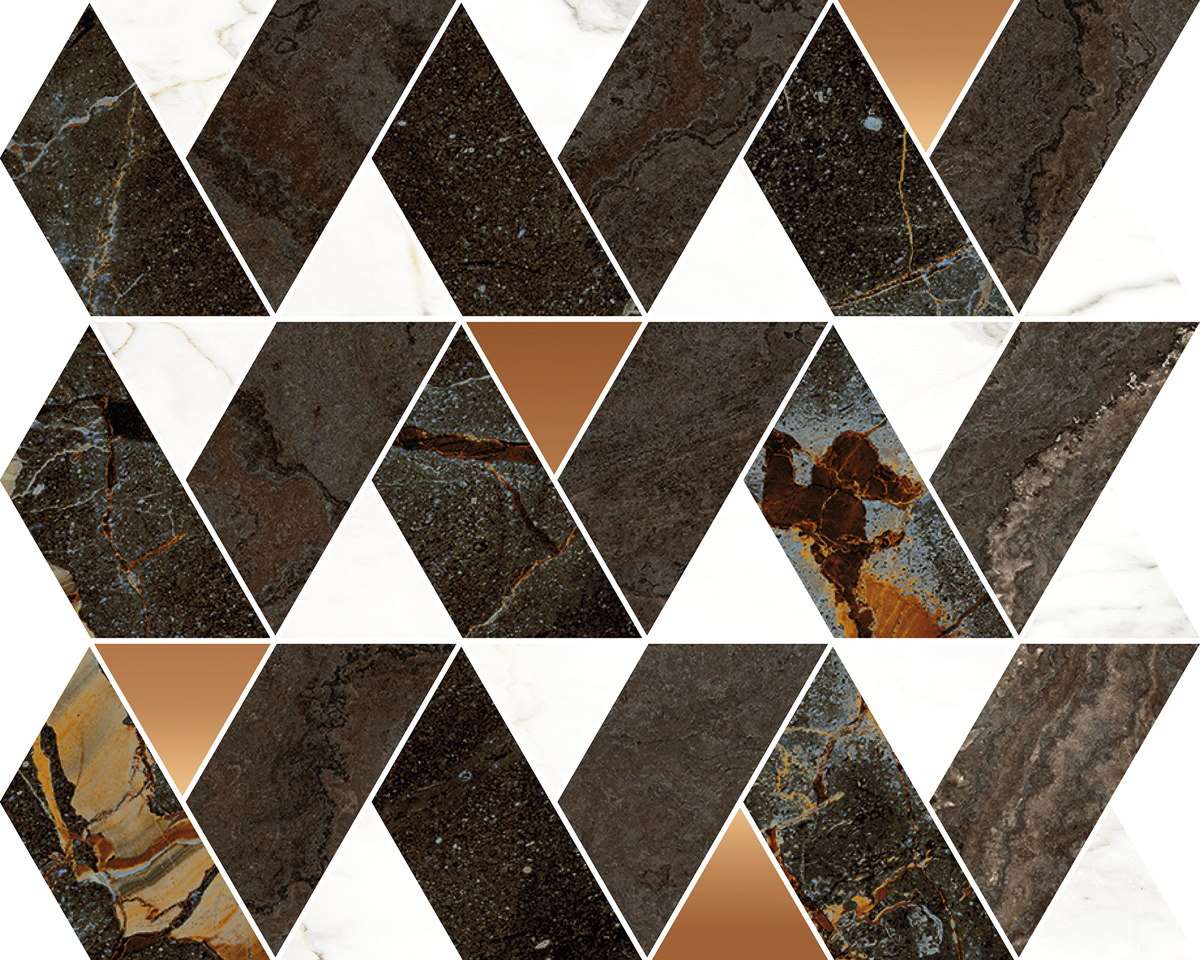 Мозаика Naxos Rhapsody Mosaic Mood Gold 118819, цвет разноцветный, поверхность полированная, прямоугольник, 300x340