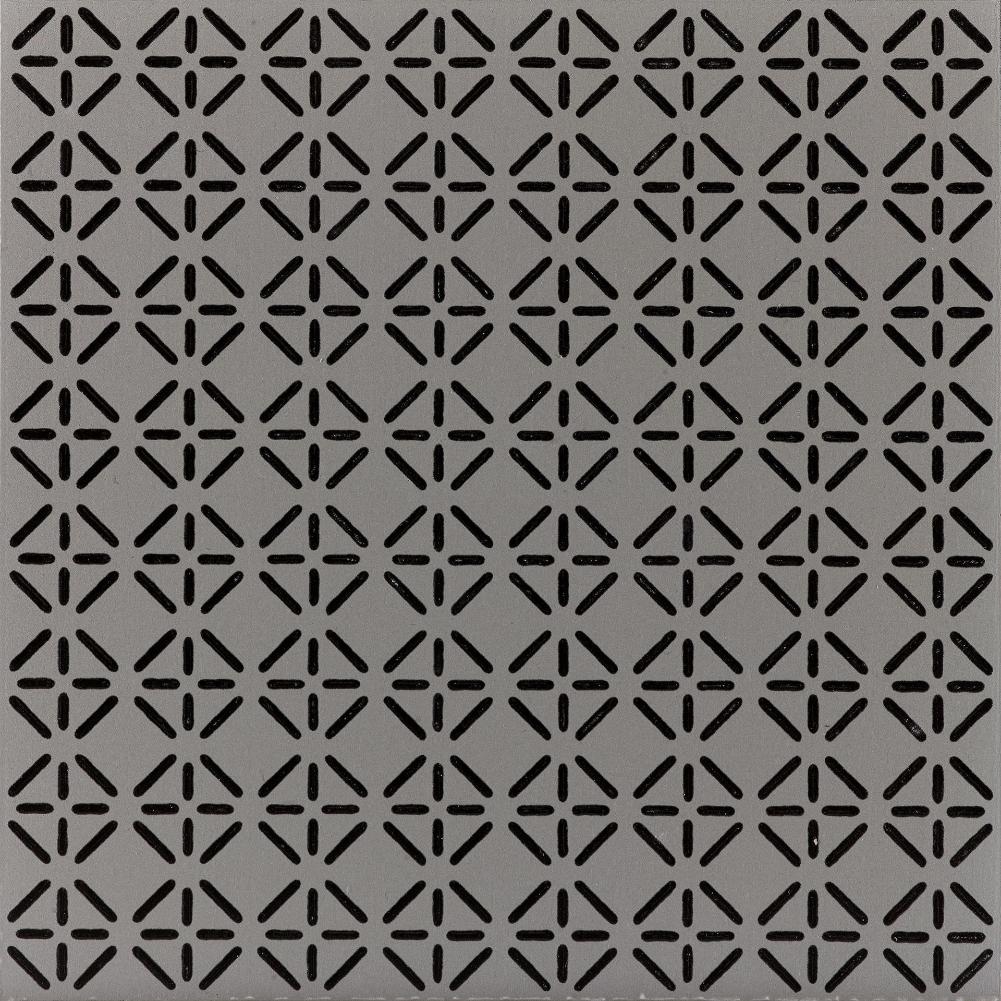 Керамогранит Ornamenta Terra Mia Linee TM2020LI, цвет серый, поверхность матовая, квадрат, 200x200