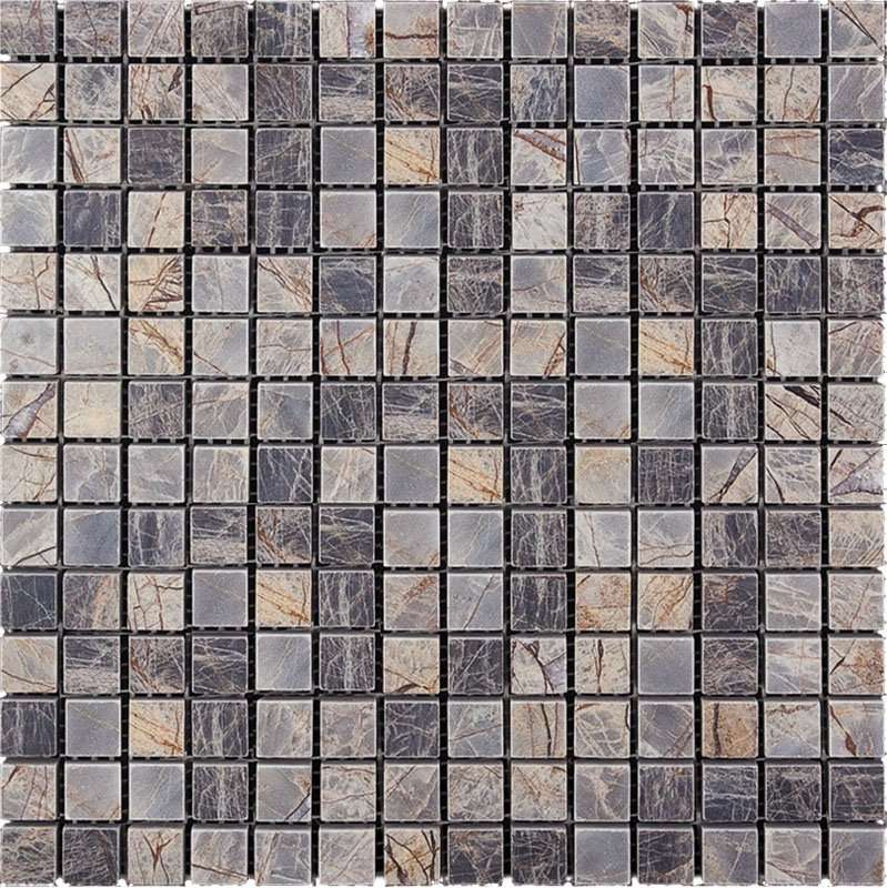Мозаика Natural Mosaic Adriatica (2X2) 7M024-20P, цвет серый, поверхность полированная, квадрат, 305x305