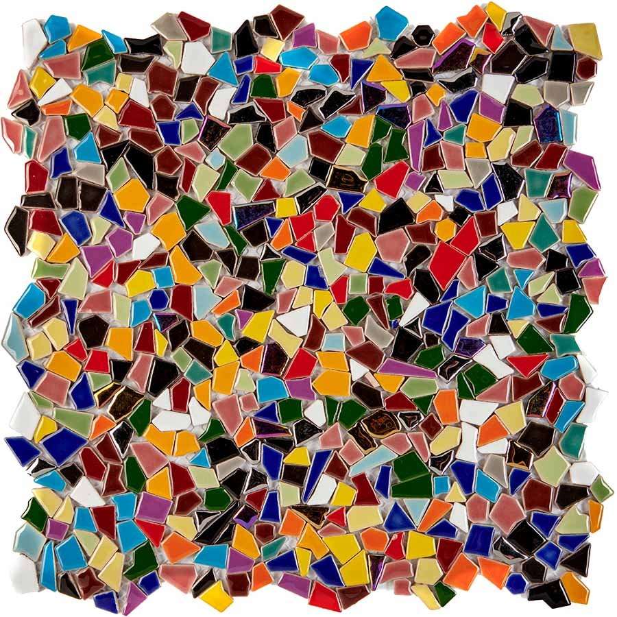 Мозаика Pixel Mosaic PIX620 Керамогранит, цвет разноцветный, поверхность глянцевая, квадрат, 300x300